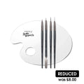 Morphe X Abby Roberts 5 Piece Artists Detail Brush & Mixing Palette Set