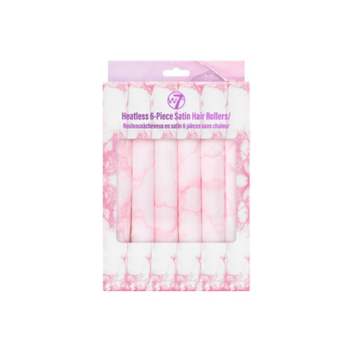 W7 Heatless 6 Piece Satin Hair Rollers