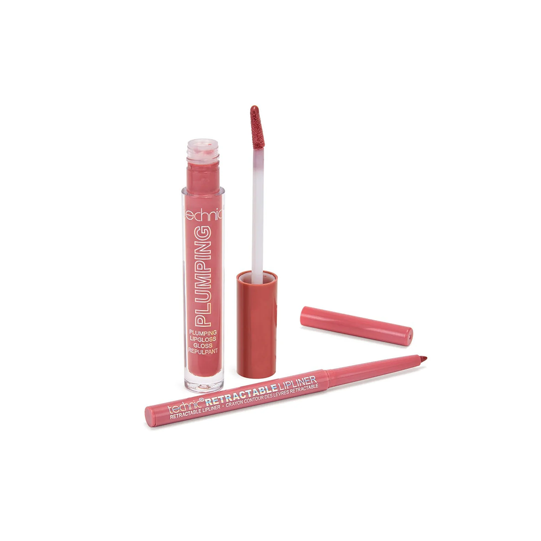 Technic Plump & Pout Lip Duo Set Lipliner & Lipgloss