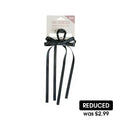 Beauty Outlet Claw Clip Black Ribbon BEAU587