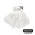 Beauty Outlet Chiffon Bow Clip Cream BEAU645