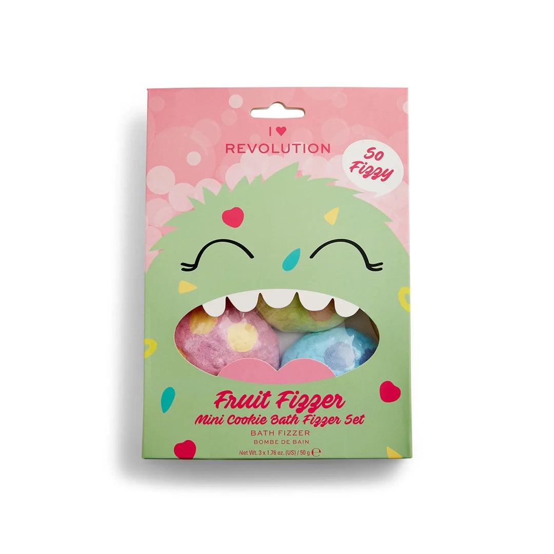 Revolution I Heart Revolution Fruit Fizzer Mini Cookie Bath Fizzer Set