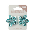 Beauty Outlet 2 Mini Bali Claw Clips Blue BEAU647