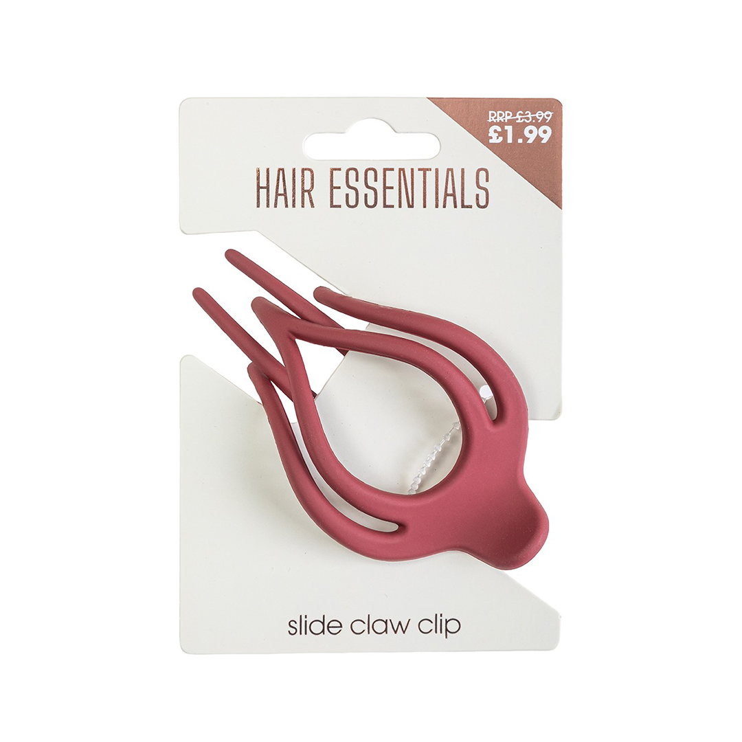 Beauty Outlet Slide Claw Clip Wine BEAU701