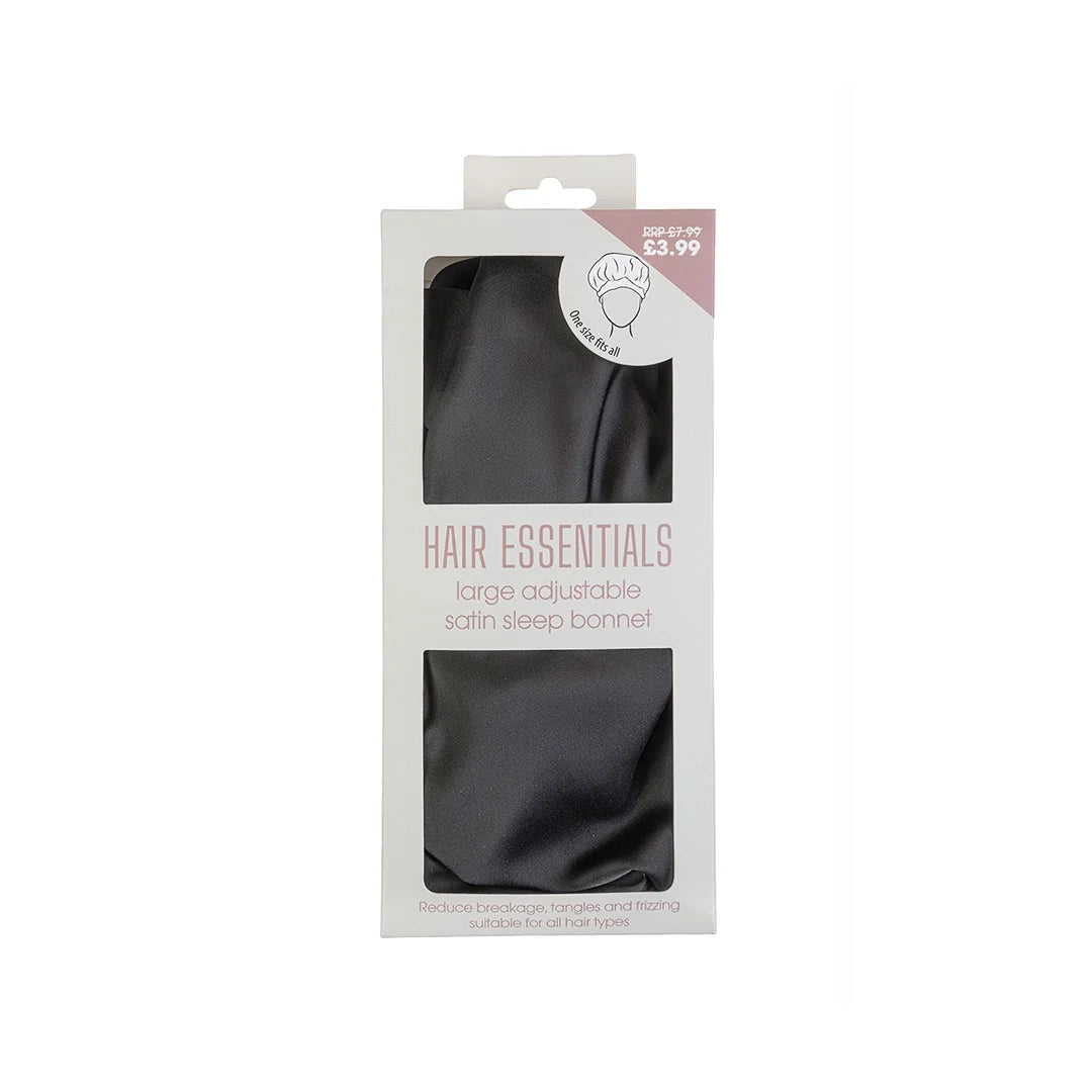 Beauty Outlet Large Adjustable Sleep Cap Black BEAU731
