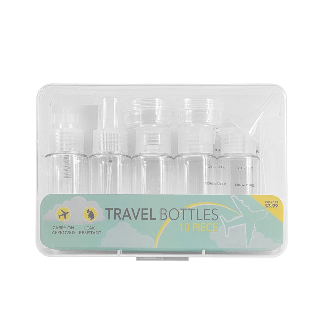 Beauty Outlet 10 Piece Travel Bottle Set BEAU742