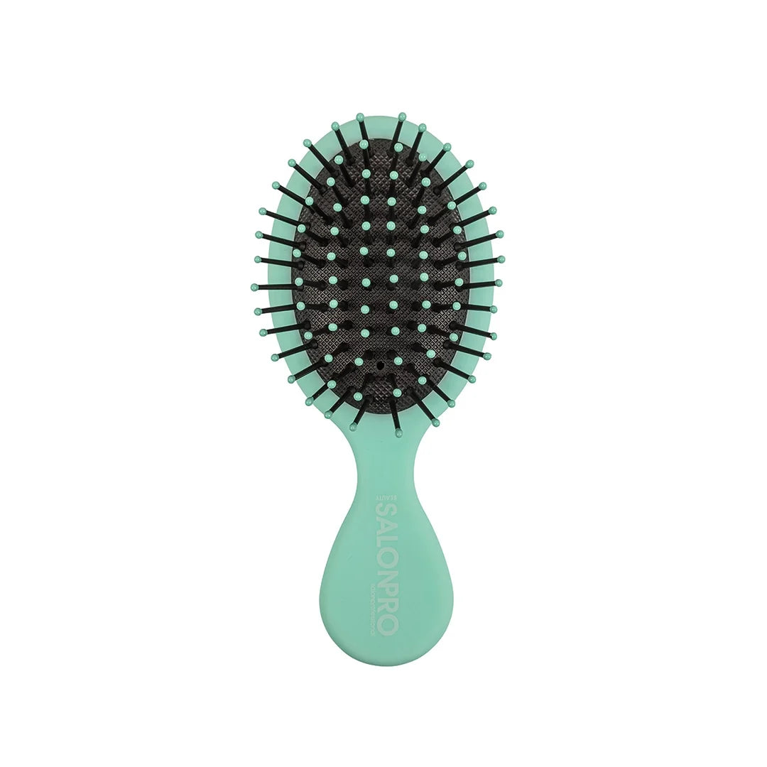 Beauty SalonPro Mini Cushion Hairbrush Mint BEAU747