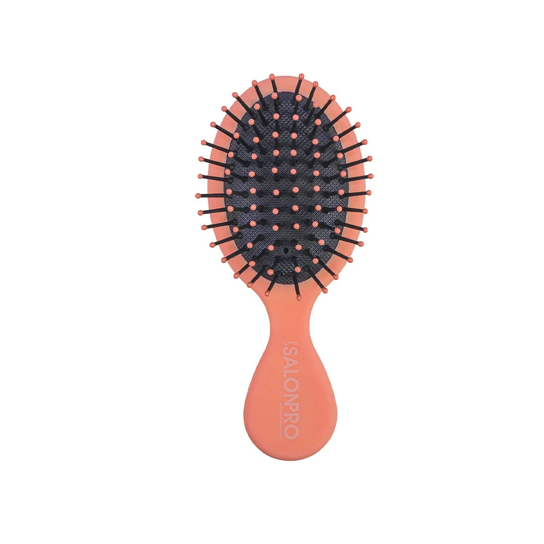 Beauty SalonPro Mini Cushion Hairbrush Coral BEAU748