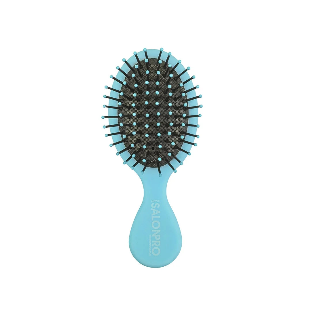 Beauty SalonPro Mini Cushion Hairbrush Blue BEAU74