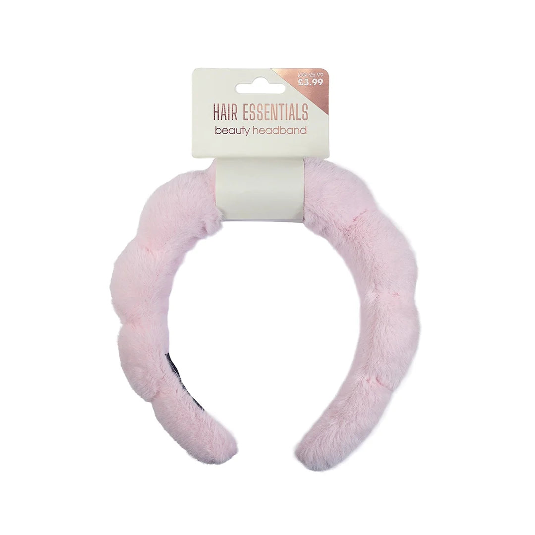 Beauty Outlet Fluffy Headband Pink BEAU783