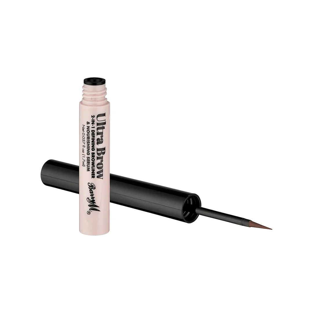 Barry M Ultra Brow 2in1 Defining Brow Liner & Nourishing Serum Medium Brown