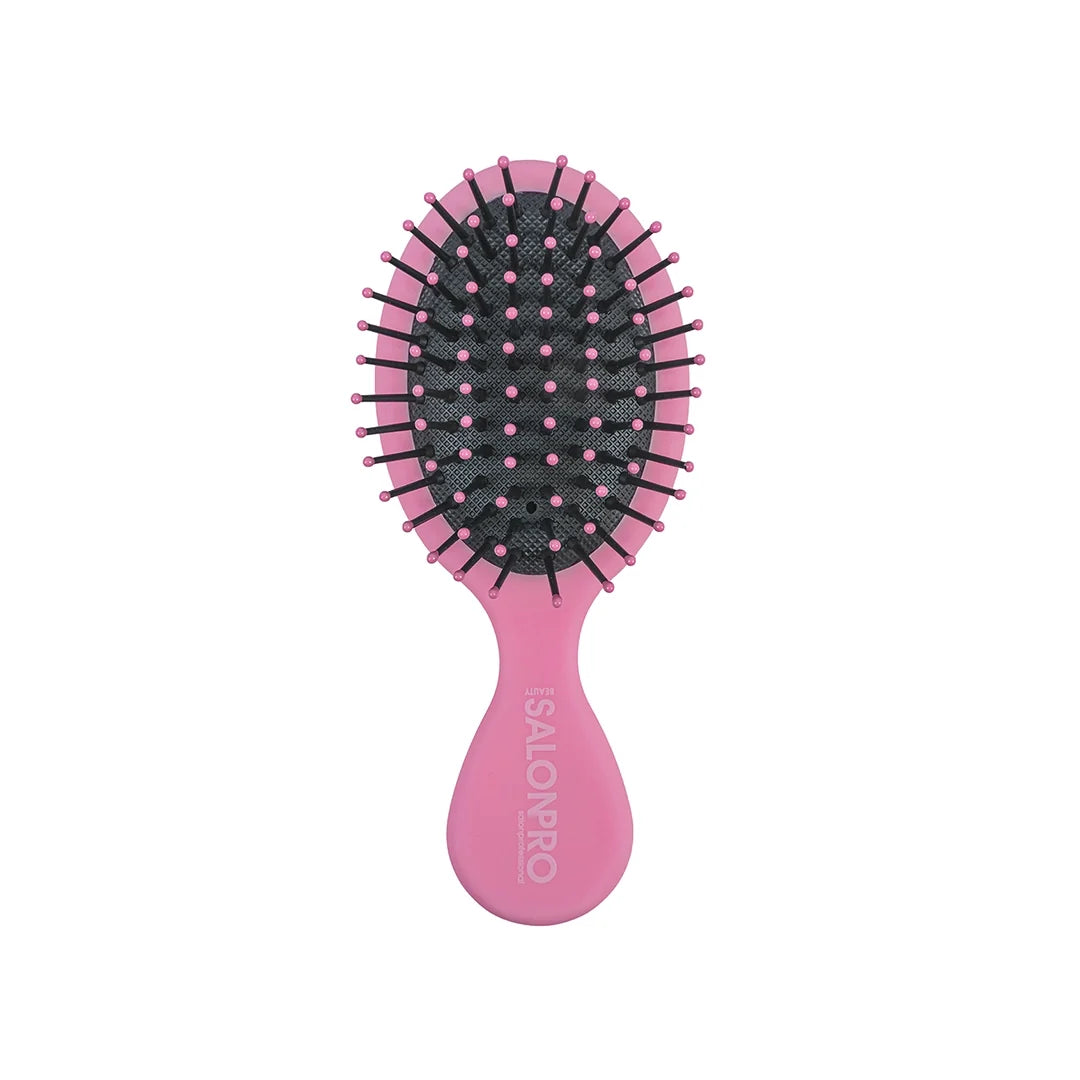 Beauty SalonPro Mini Cushion Hairbrush Pink BEAU750