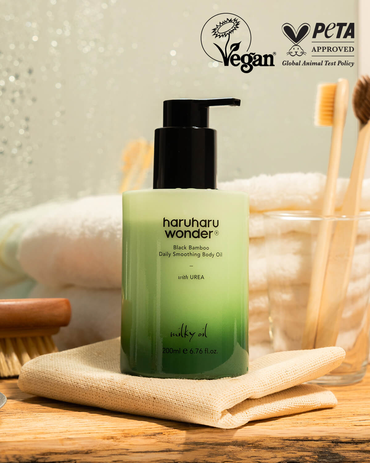 haruharu wonder Black Bamboo Daily Smoothing Body Oil
