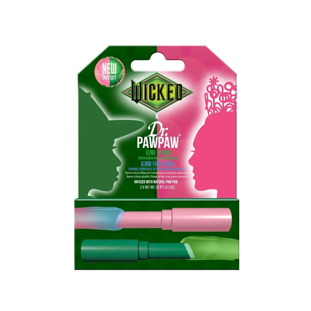 Dr Paw Paw X Wicked Elphie & Glinda Fied Lip Balm Duo