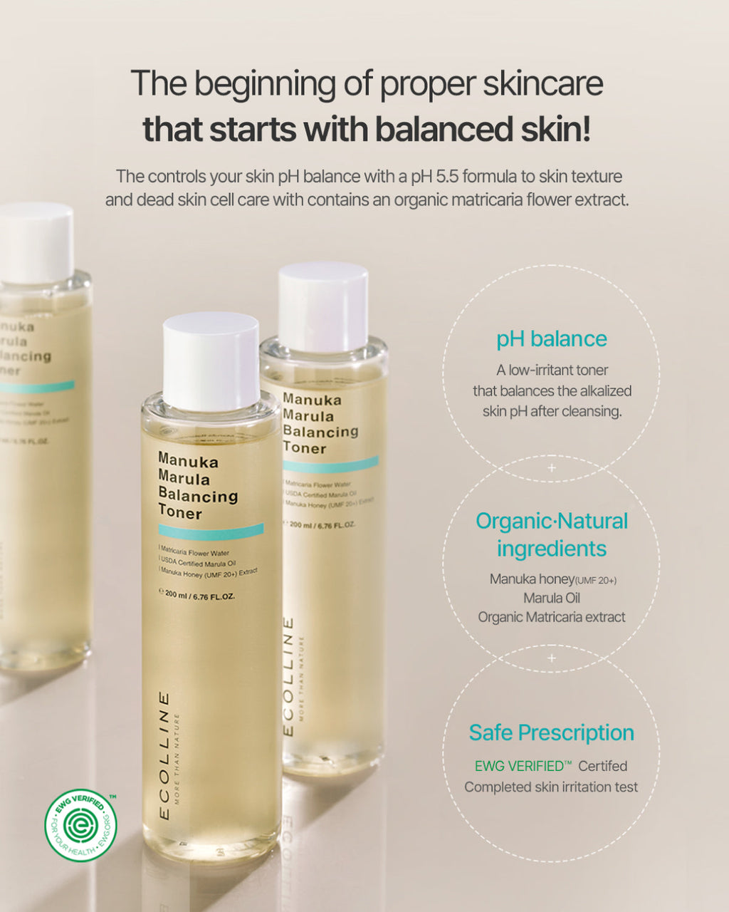 Ecolline Manuka Marula Balancing Toner