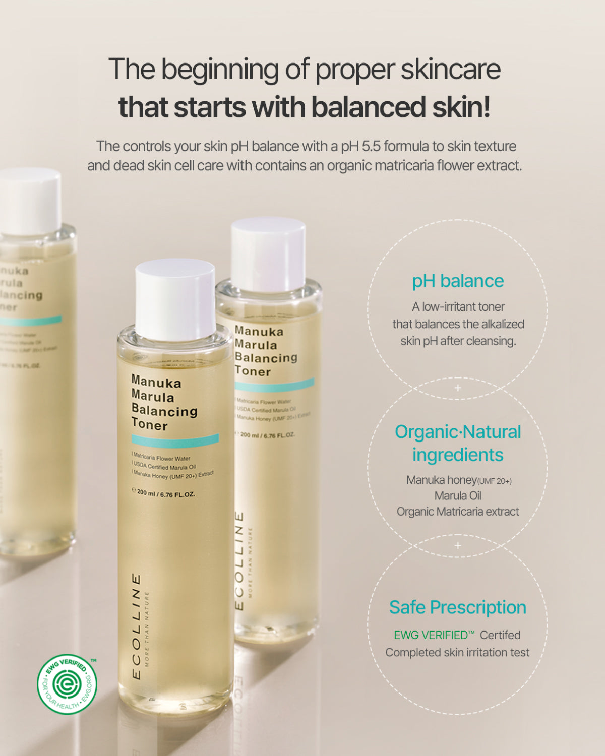 Ecolline Manuka Marula Balancing Toner