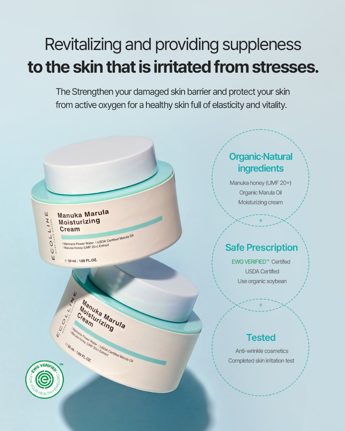 Ecolline Manuka Marula Moisturizing Cream