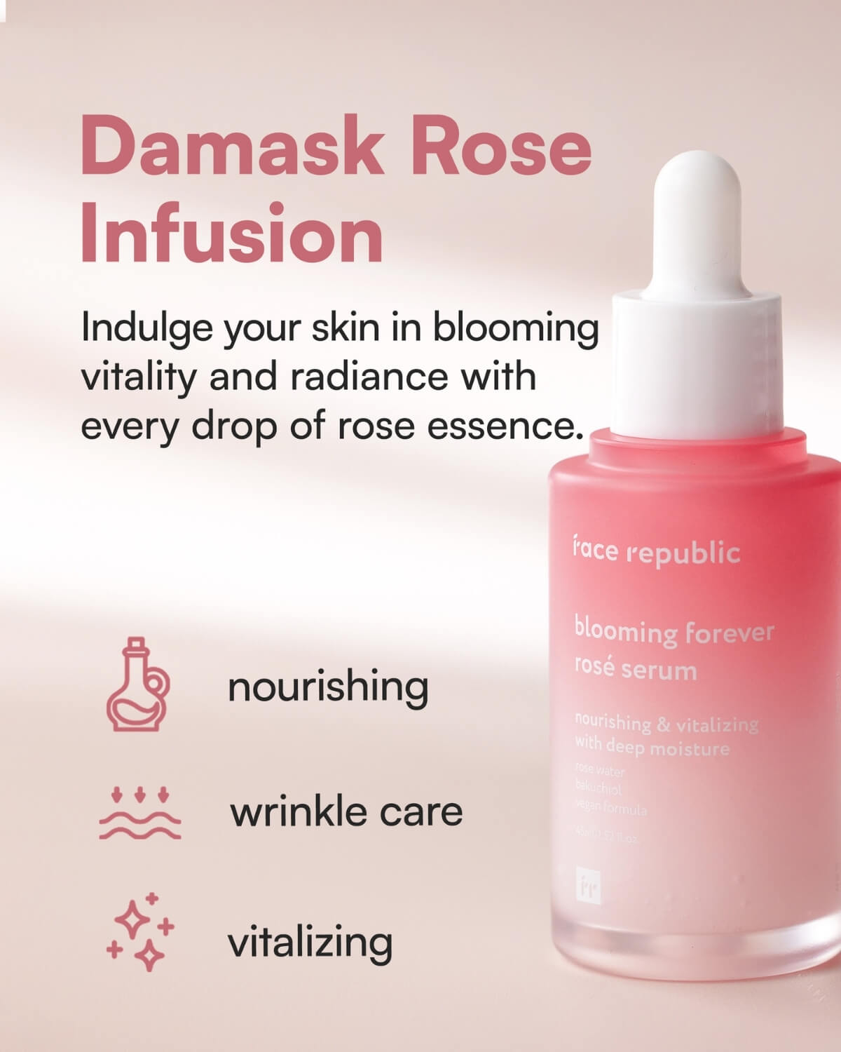 Face Republic Blooming Forever Rosé Serum