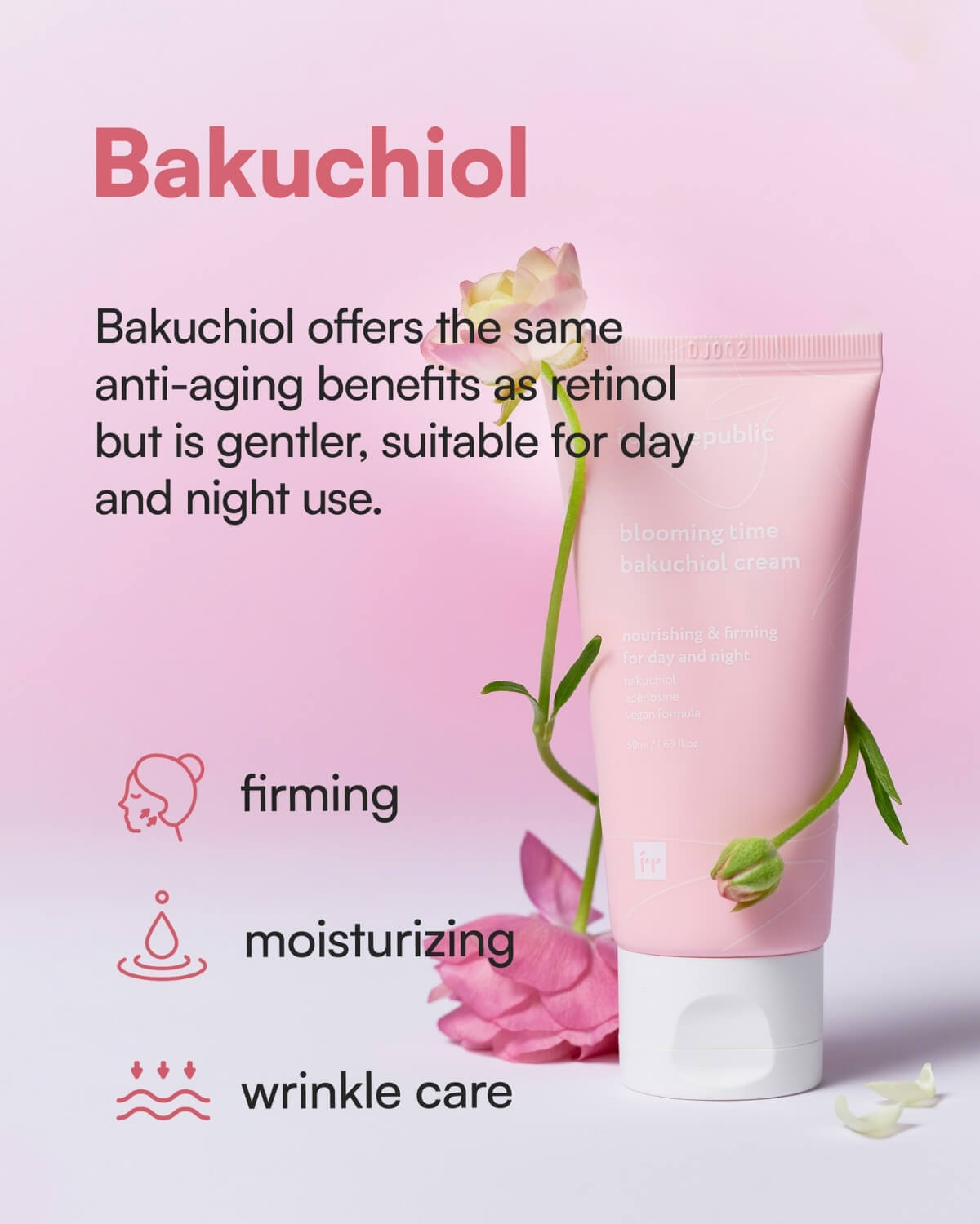Face Republic Blooming Time Bakuchiol Cream