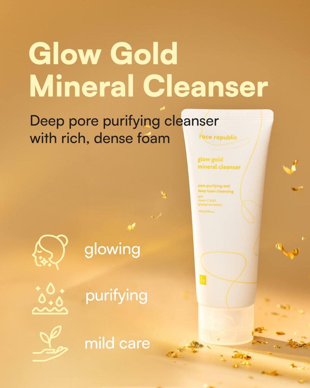 Face Republic Glow Gold Mineral Cleanser