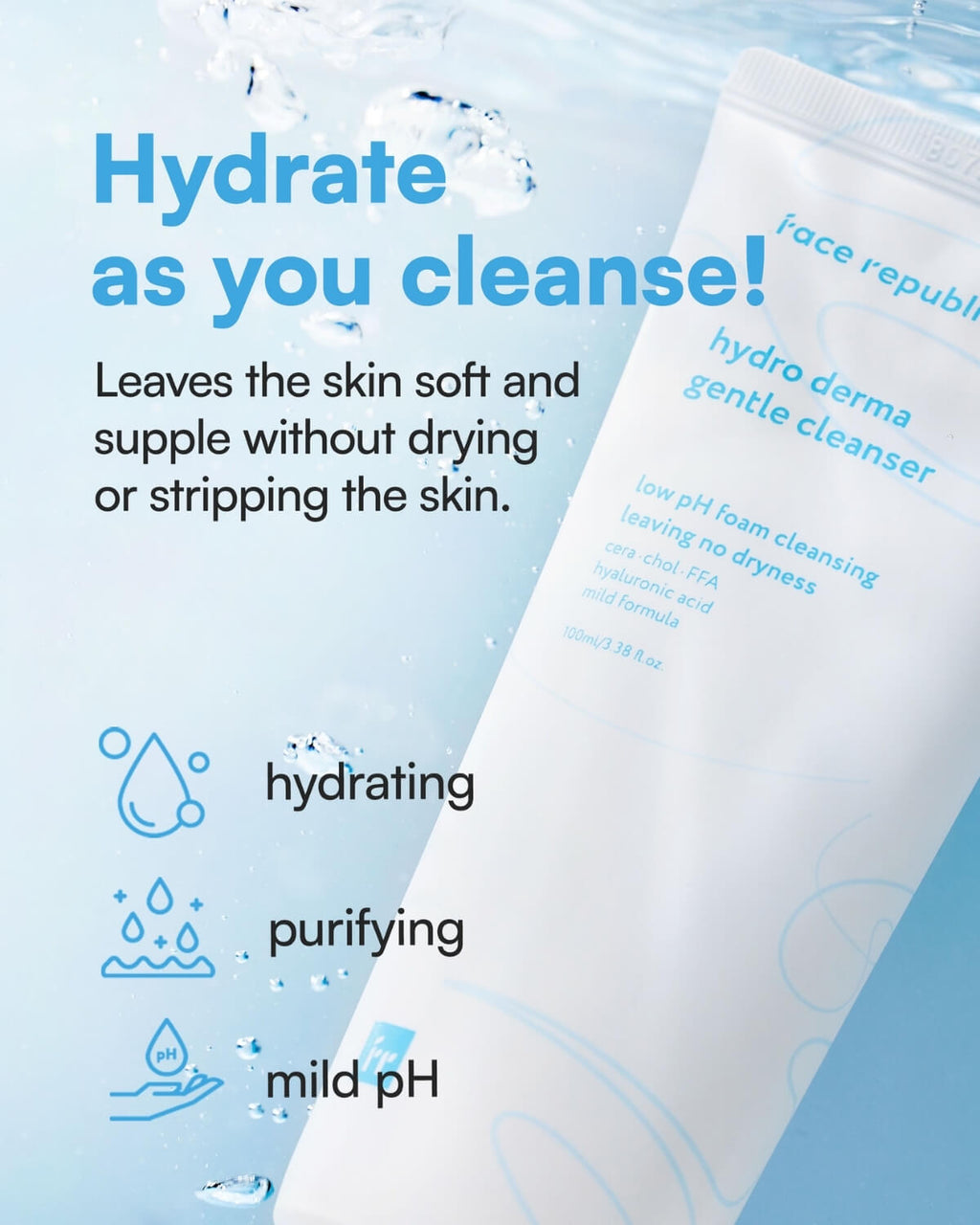 Face Republic Hydro Derma Gentle Cleanser