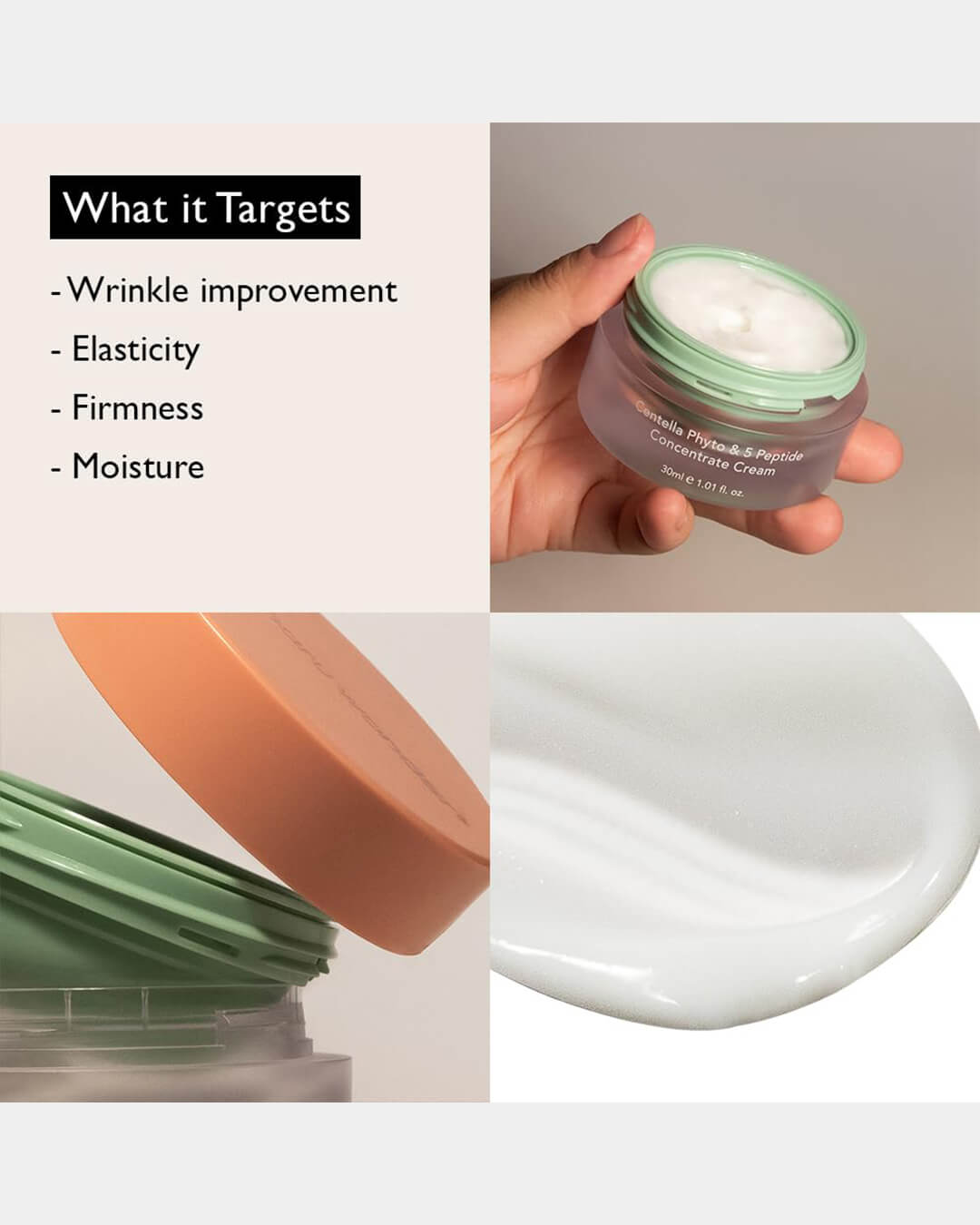 haruharu wonder Centella Phyto & 5 Peptide Concentrate Cream