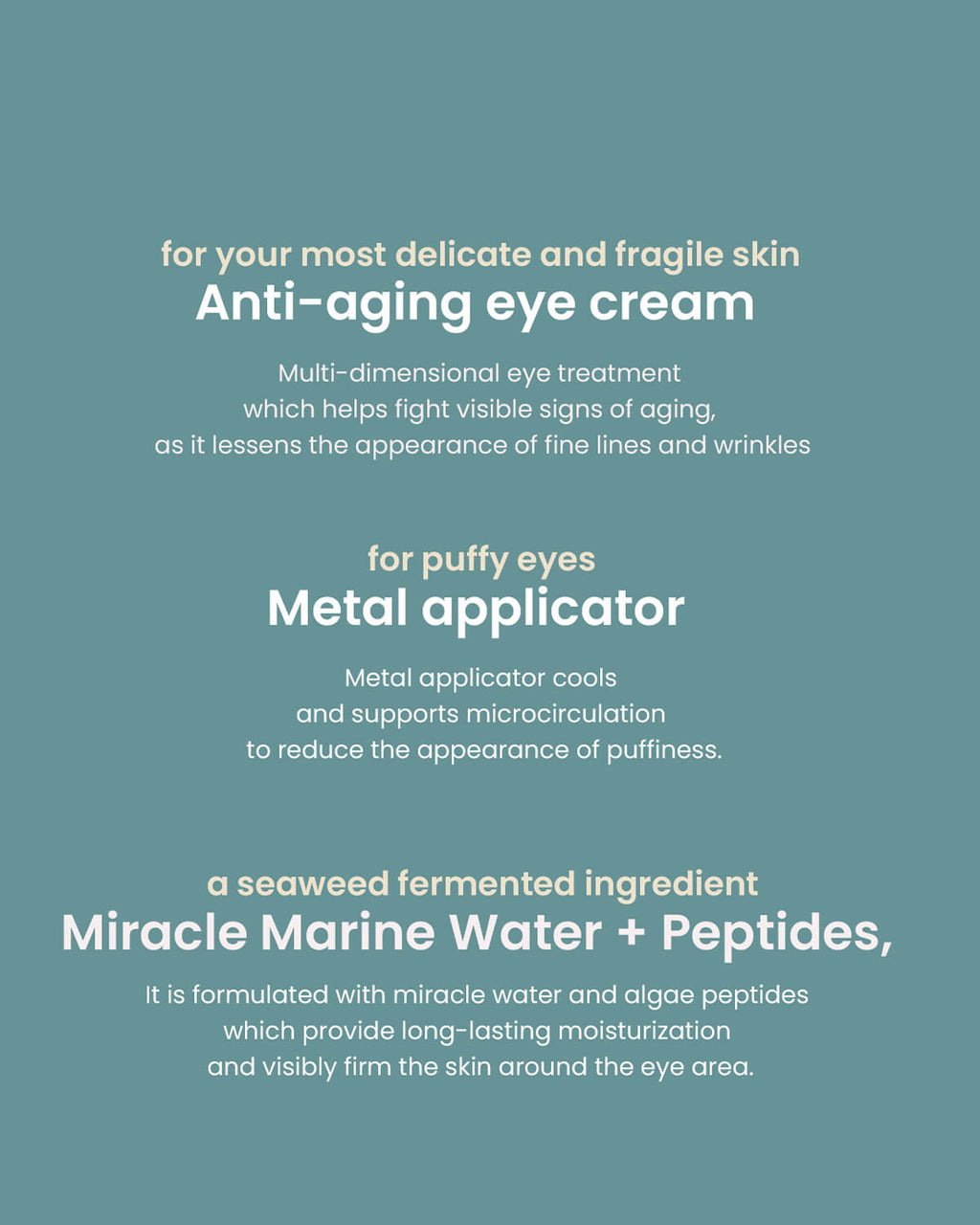 Heimish Marine Care Algae + Peptide Eye Cream