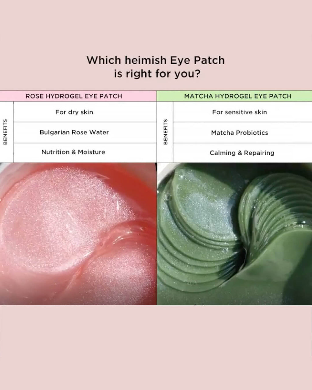 Heimish Matcha Biome Hydrogel Eye Patch