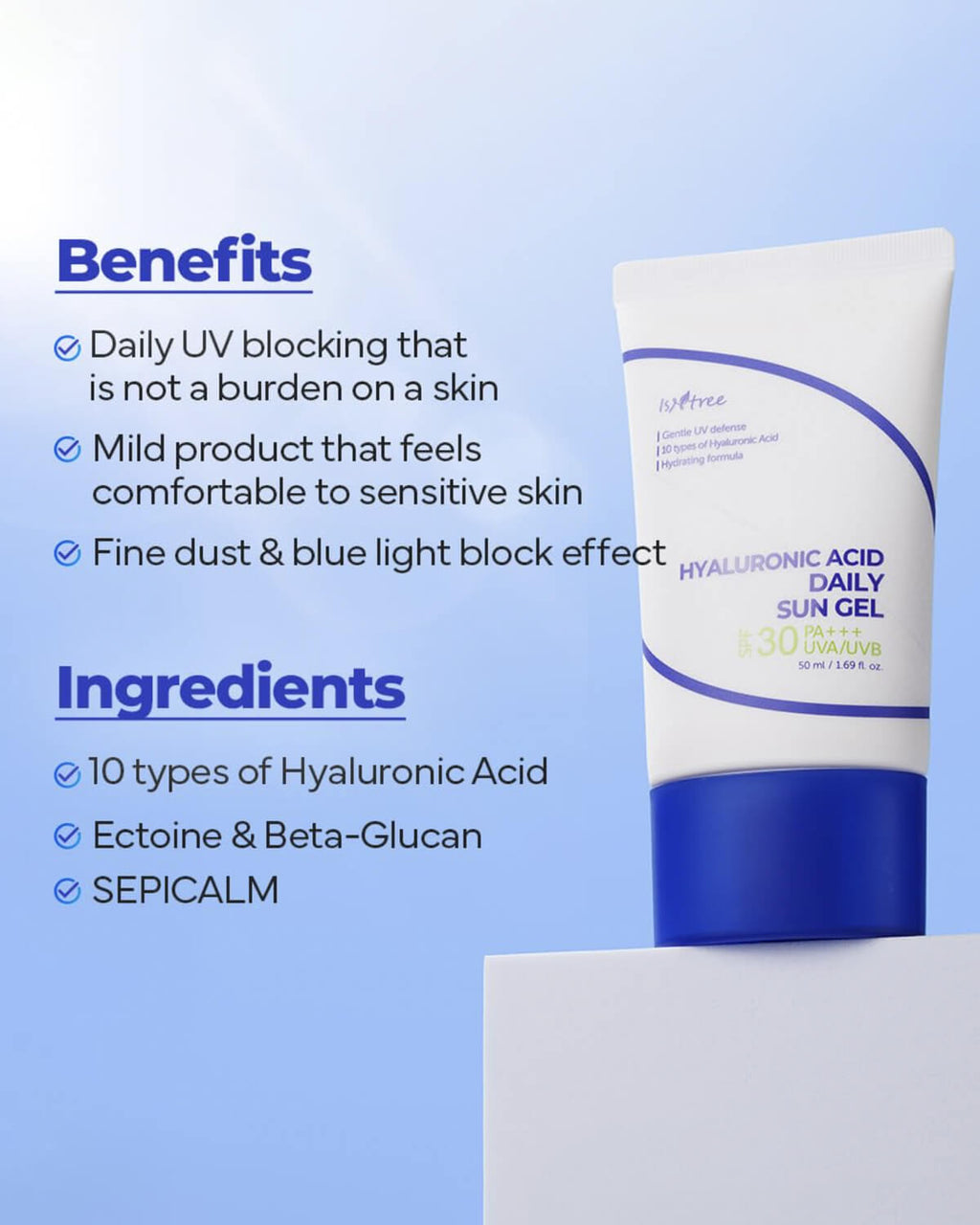 Isntree Hyaluronic Acid Daily Sun Gel