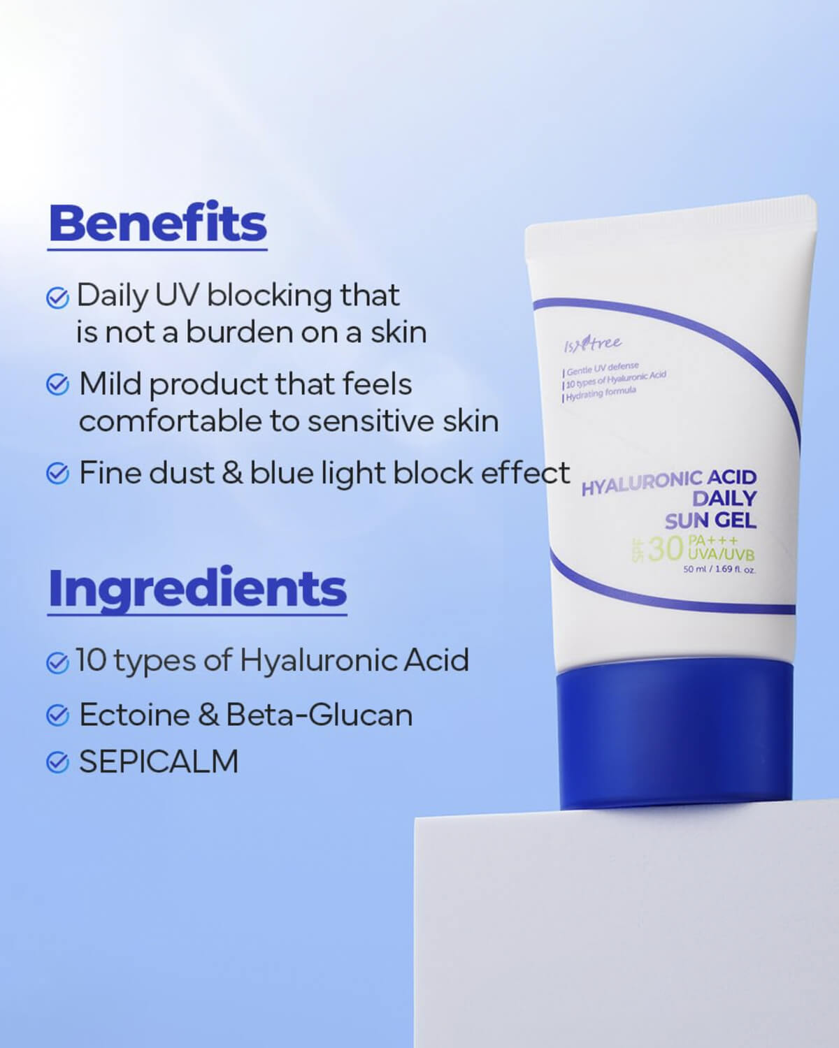 Isntree Hyaluronic Acid Daily Sun Gel