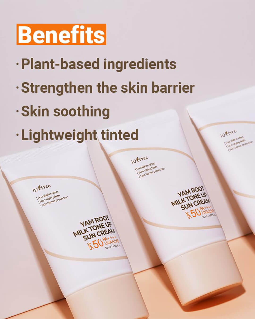 Isntree Yam Root Milk Tone Up Sun Cream