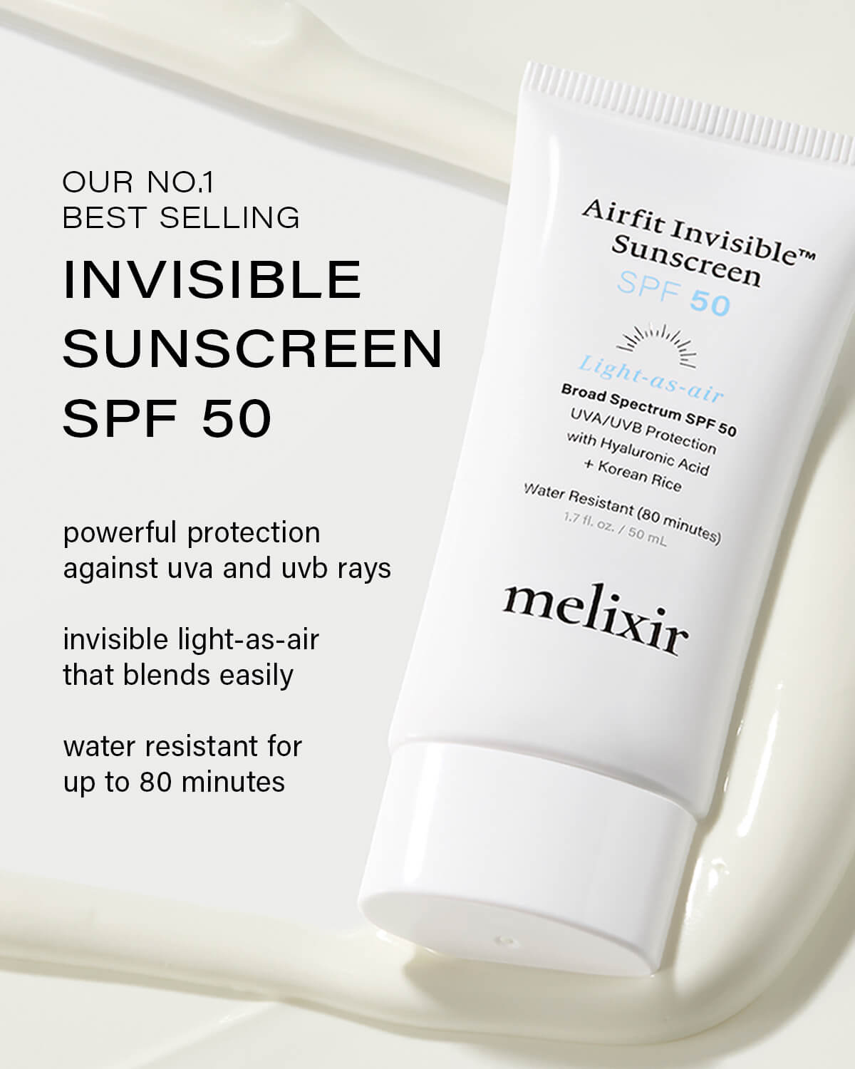 Melixir Airfit Invisible Sunscreen