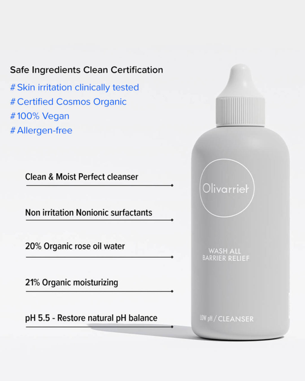 Olivarrier Wash All Barrier Relief Cleanser