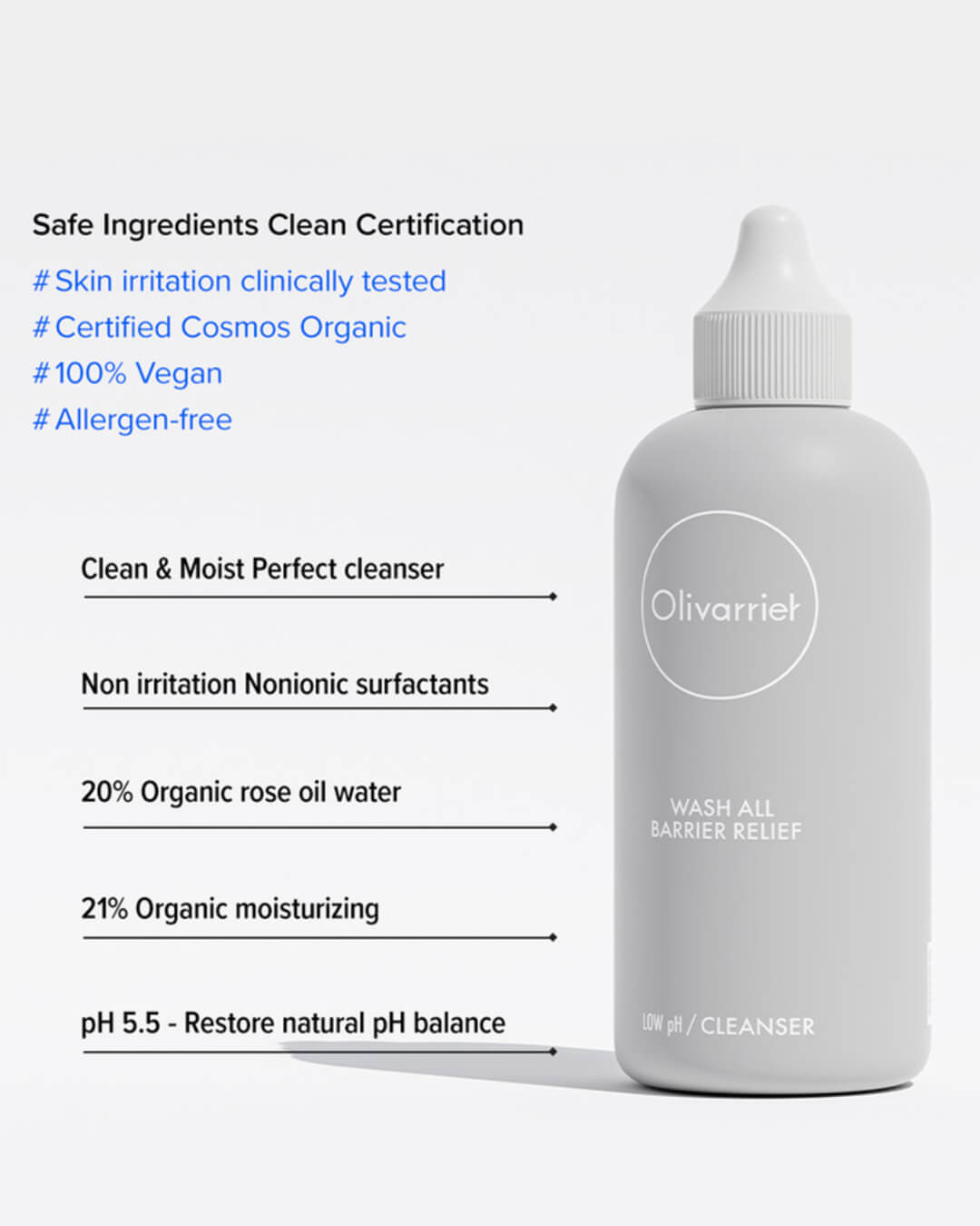 Olivarrier Wash All Barrier Relief Cleanser