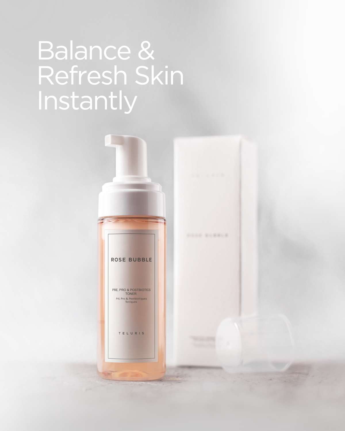 Teluris Rose Bubble Toner