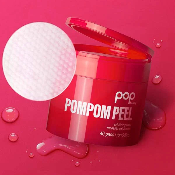 Pop Beauty Pompom Peel 40 Exfoliating Pads