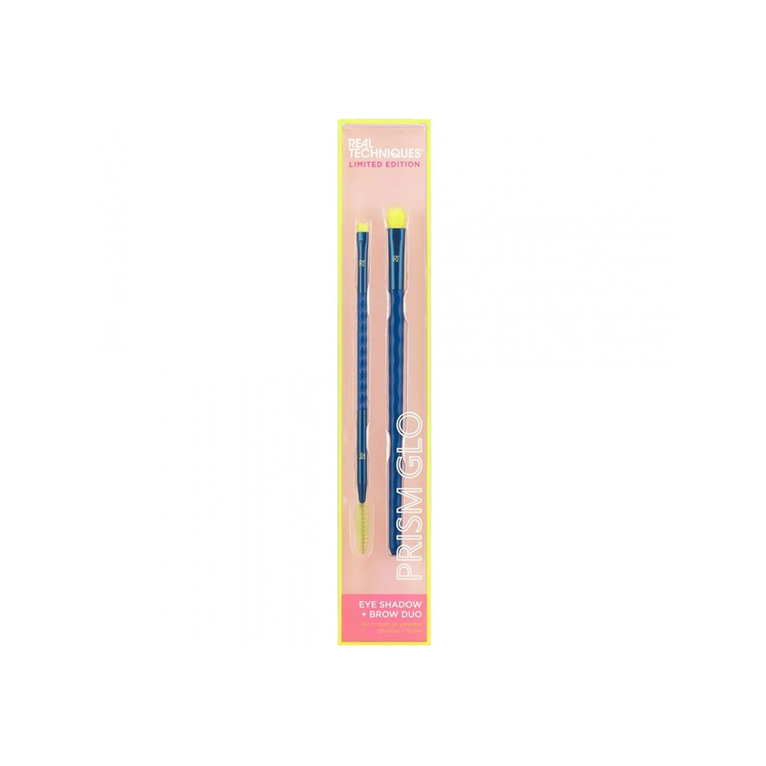 Real Techniques Prism Glow Eyeshadow + Brow Brush Duo