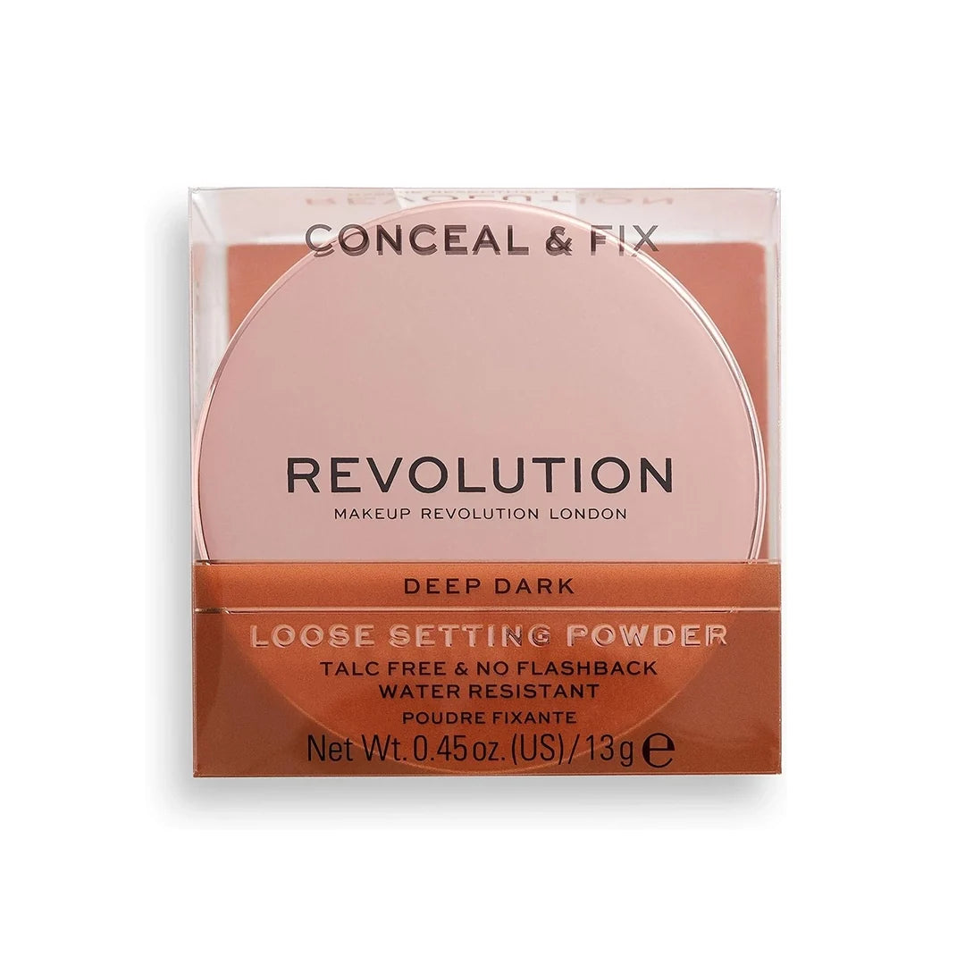 Revolution Conceal & Fix Loose Setting Powder Deep Dark