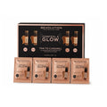 Revolution Conceal & Glow Foundation Tester Set Tan To Caramel x4 1ml Sachets