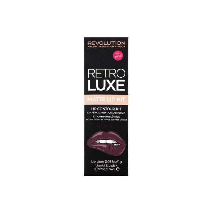 Revolution Retro Luxe Matte Lip Kit Royal