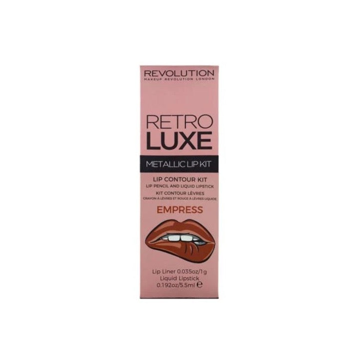 Revolution Retro Luxe Metallic Lip Kit Empress