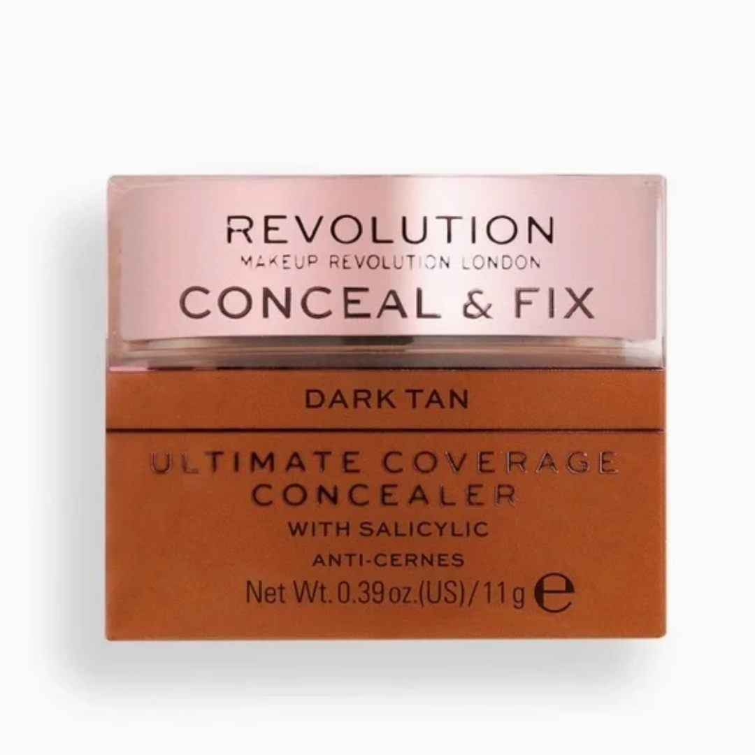 Revolution Conceal & Fix Ultimate Coverage Concealer Dark Tan