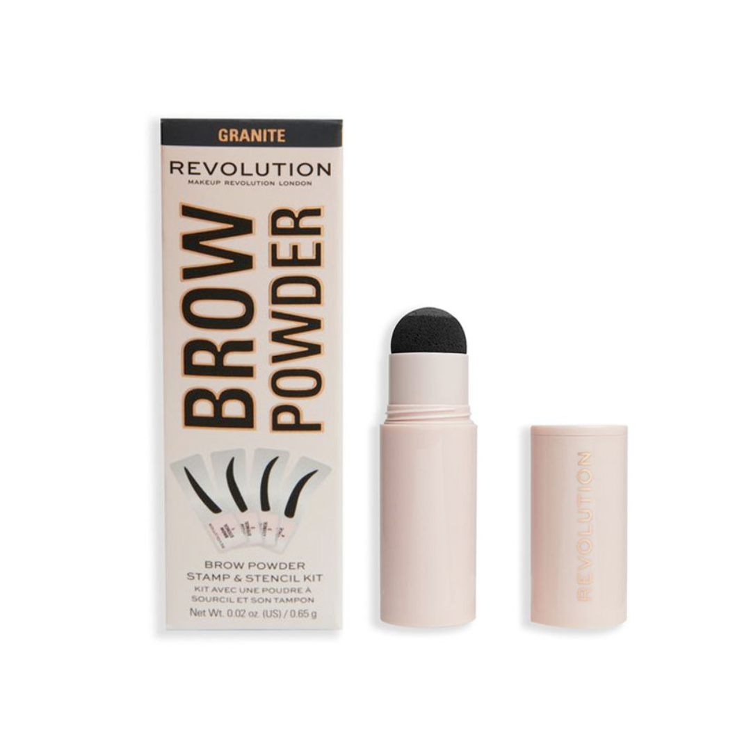 Revolution Brow Pomade Stamp & Stencil Kit Granite
