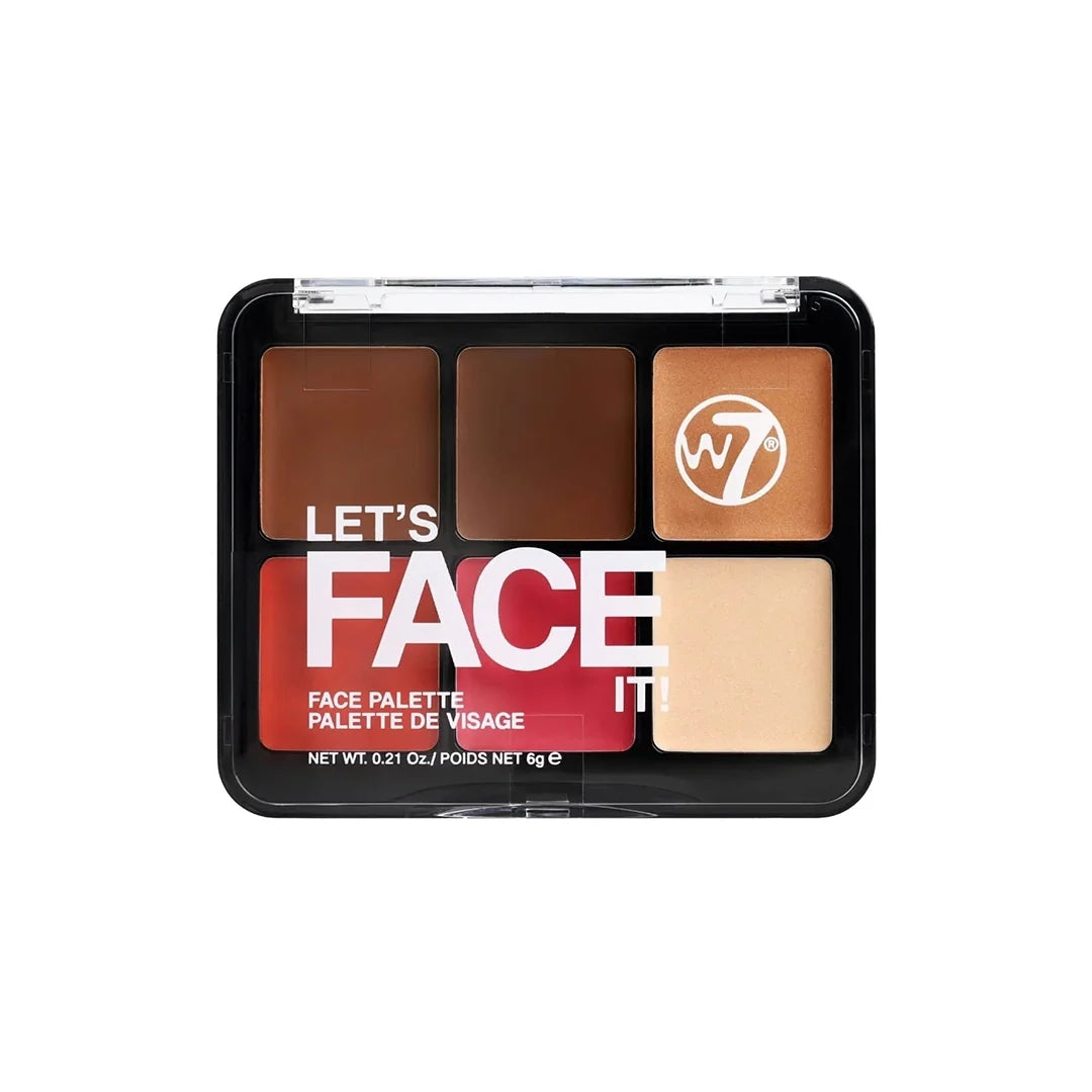 W7 Lets Face It Palette Soft Glow