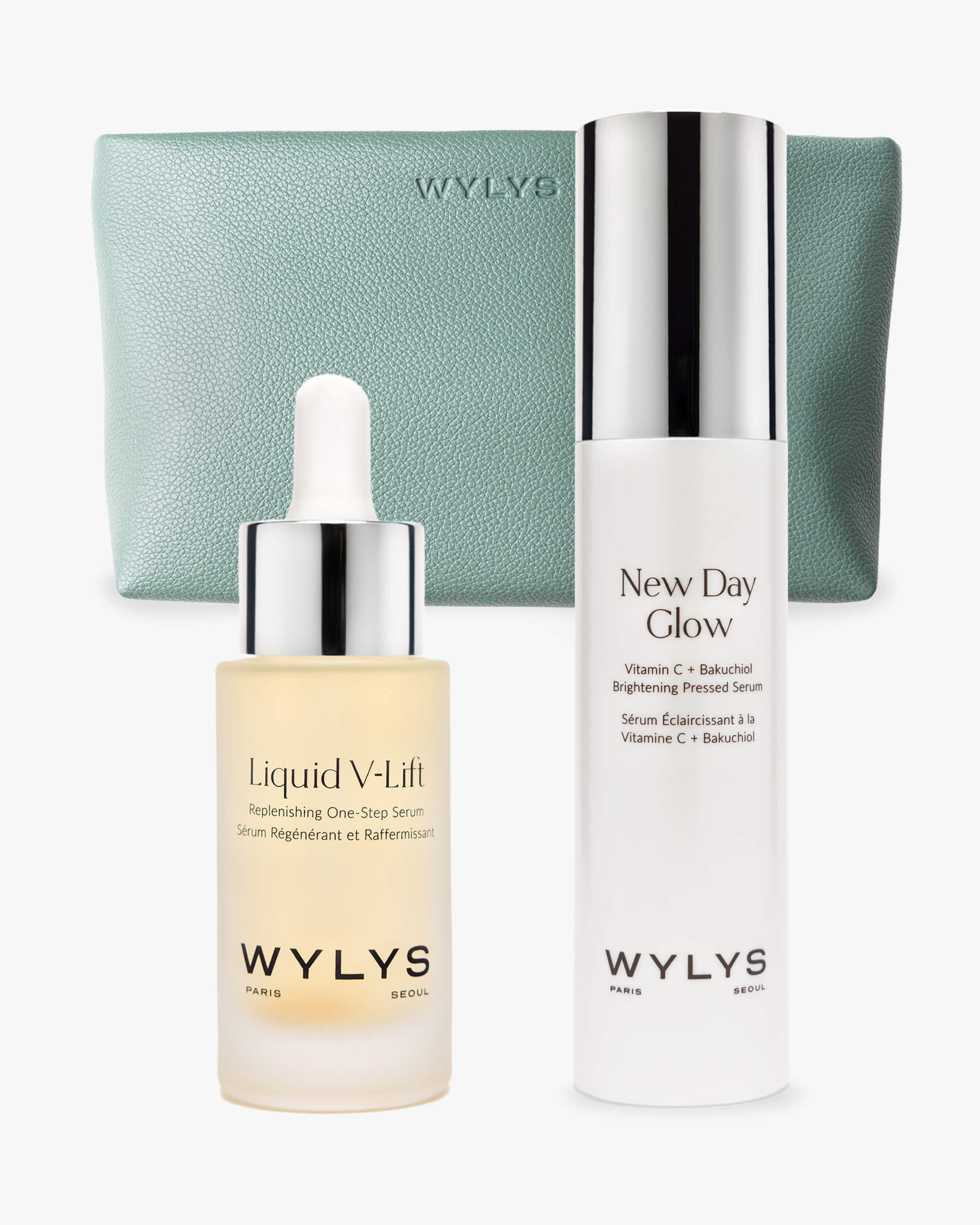 Wylys The Lift + Glow Set & Sage Verte Makeup Bag ($355 Value)
