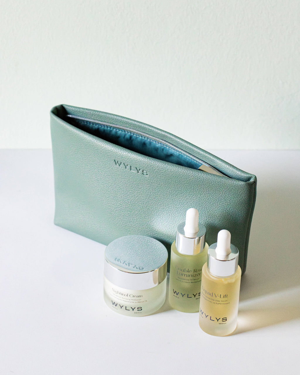 Wylys Sage Verte Makeup Bag