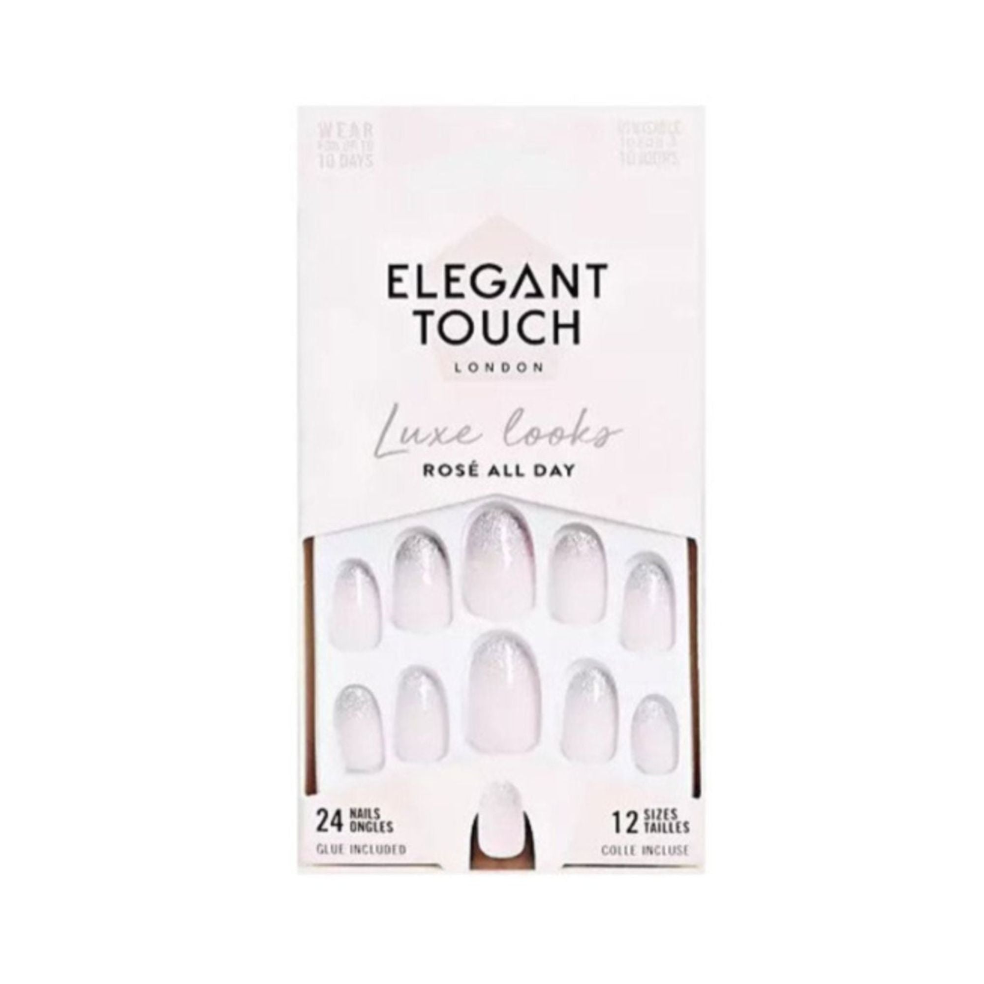 Elegant Touch False Nails Luxe Looks Rose All Day