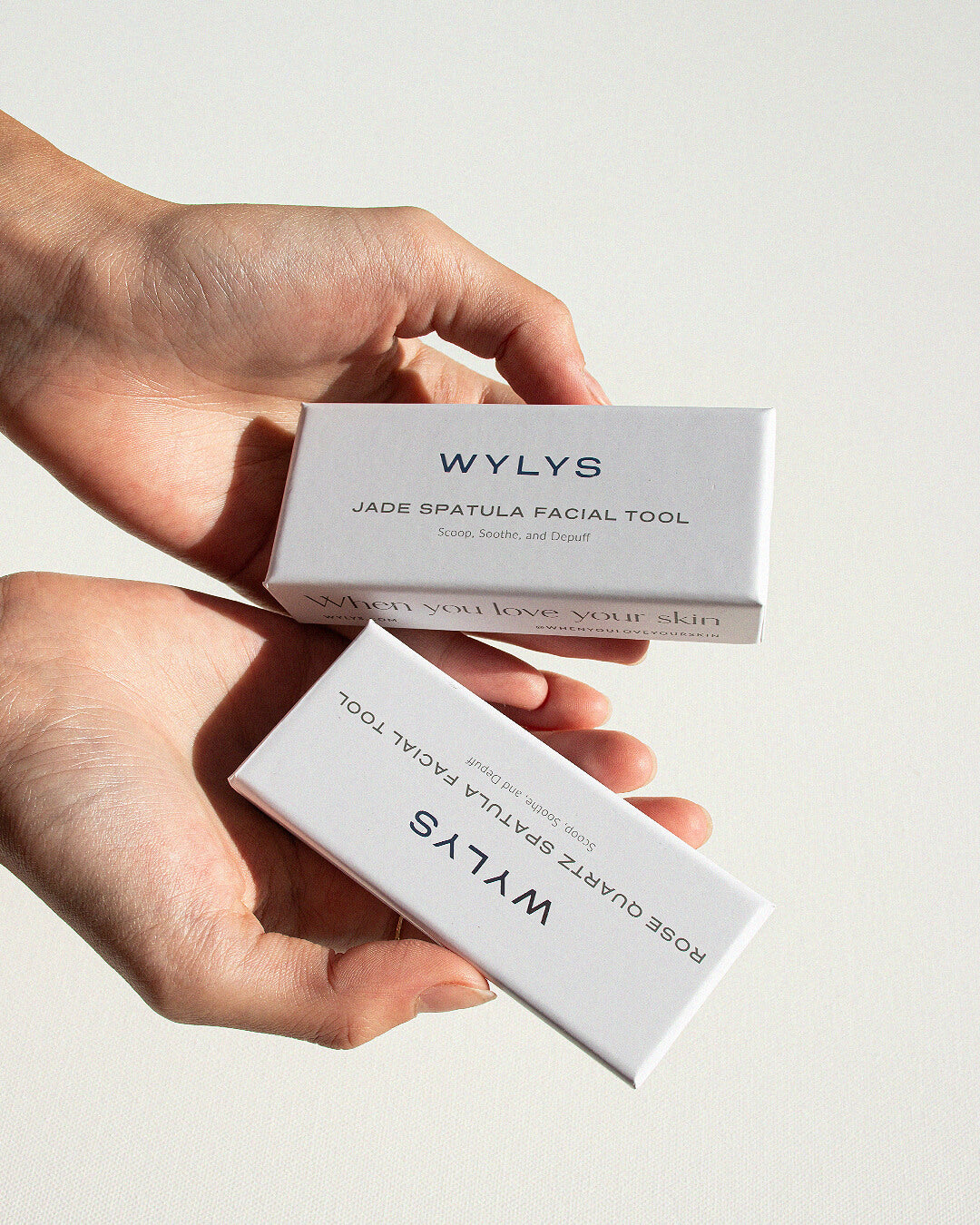 Wylys Rose Quartz Spatula Facial Tool