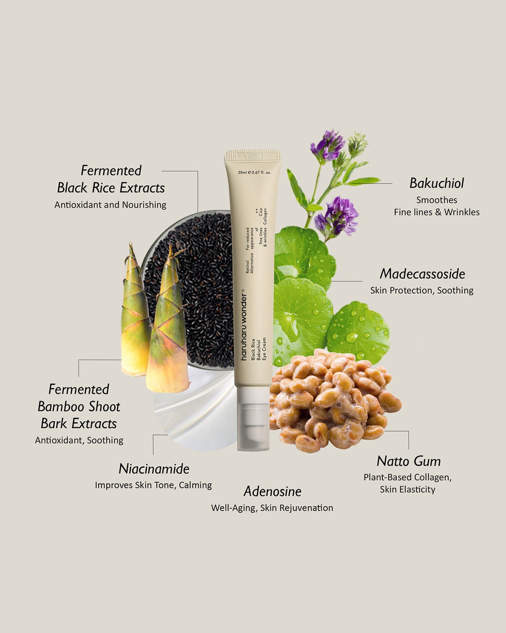 haruharu wonder Black Rice Bakuchiol Eye Cream