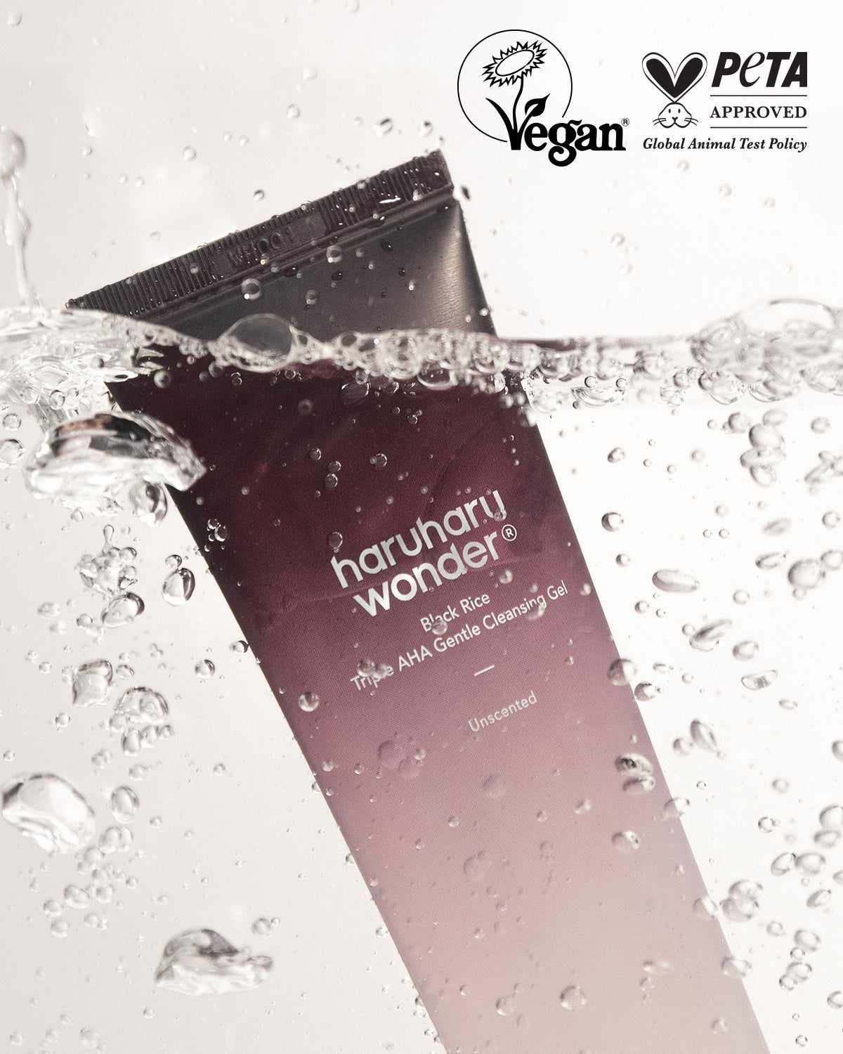 haruharu wonder Black Rice Triple AHA Gentle Cleansing Gel | Unscented